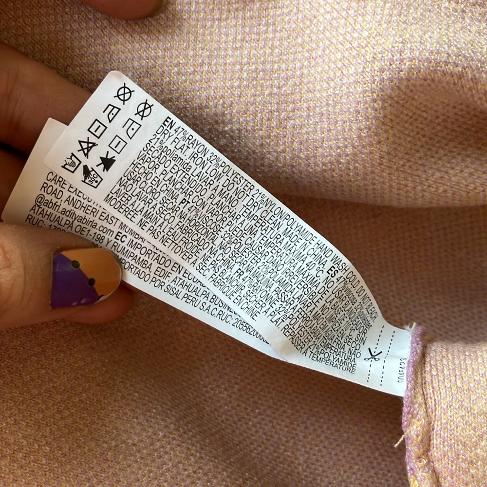 21 Pastel Happy Face Sweater Dress - Picture 4 of 6